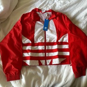 Adidas track jacket cut off